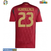 Belgien Arthur Vermeeren #23 Heimtrikot EM 2024 Kurzarm